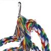 Cotton Rope Spiral Ladder: Colorful Chew Toy and Climbing Stand for Parrots
