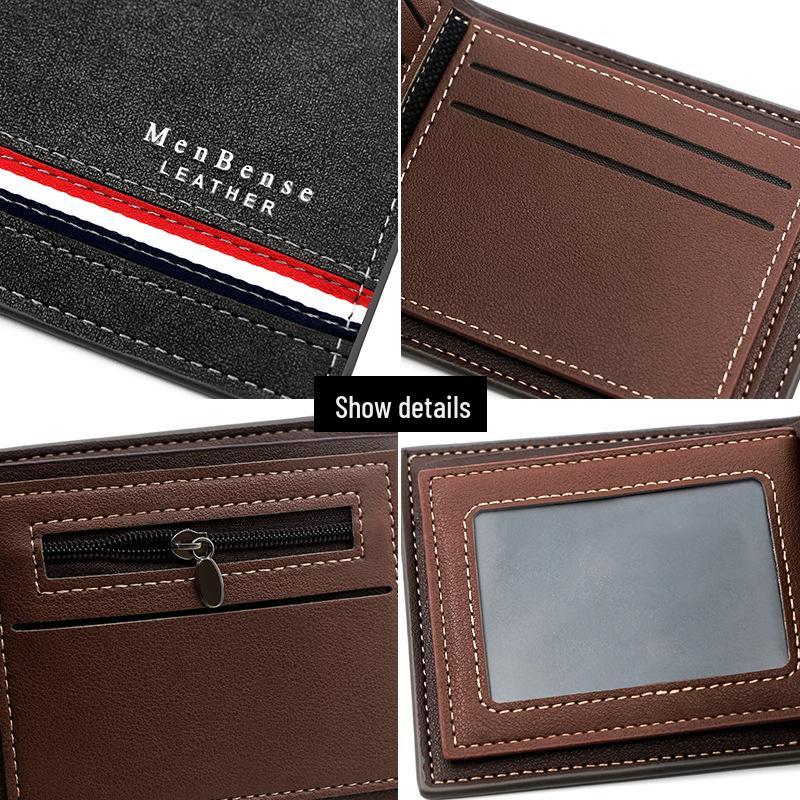 Men's Personalized Silk Screen Coin Purse & Frosted Clutch Wallet