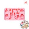 Halloween Silicone Mold Ghosts Pumpkins Bats Haunted Houses Tombstones Designs Baking Mold Chocolate Cakes Soaps Cookies Mold