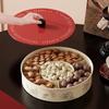 1/2/3-stöckiges Serviertablett mit Deckel Party-Snack-Tablett Lebensmittelaufbewahrungsbox Zuhause Schreibtisch Snacks Süßigkeiten Nüsse Obstplatte