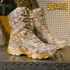 Men's Camouflage Tactical Boots Desert Waterproof Work Safety Shoes Mountaineering Shoes Ankle Boots Men's Outdoor Boots
