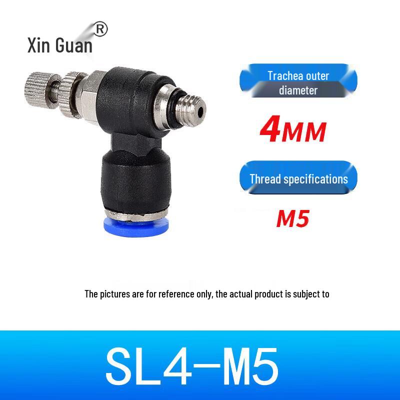 Pneumatic Quick-Insert L-Type Flow Control Valve