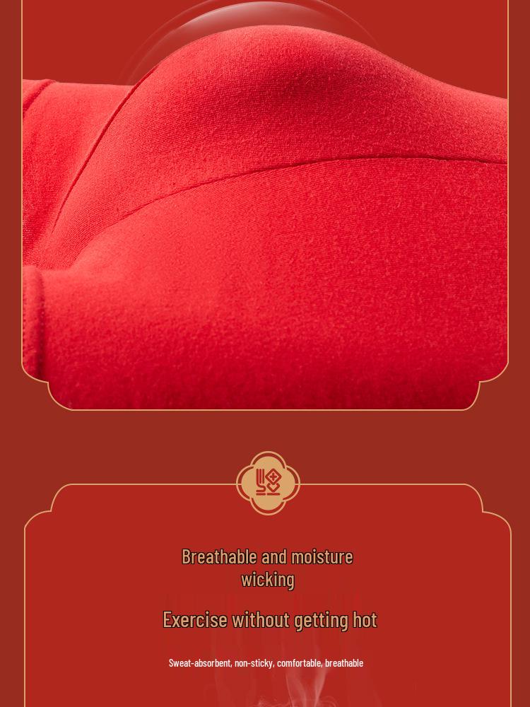 Cuecas Descartáveis de Algodão Unissex, Boxer Vermelho para Viagem, Esterilizado por Feixe de Elétrons, Embalado Individualmente