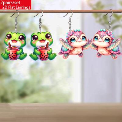 Boucles d'oreilles pendantes en acrylique hérisson mignon pour femmes Y2K Fashion Boucles d'oreilles pendantes Boucles d'oreilles animales Boucles d'oreilles tendance pour femmes Cadeau de bijoux boucles d'oreilles anniversaire et vacances