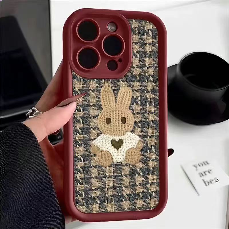 White rabbit is suitable for iphone17promax mobile phone case Apple 15 anti-drop 14pro/13 cute 16 new models