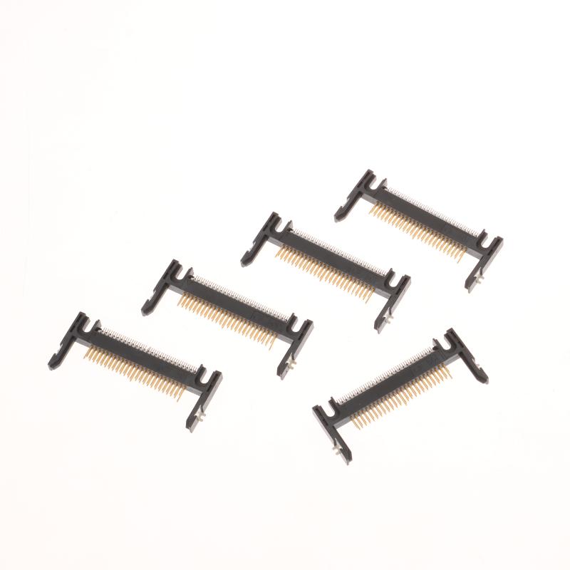 5Pcs 50Pin Arm Length 19.0 Patch Card Slot Connector On Cf Card Holder Board Black/Coffee