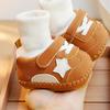 Infant Non-Slip Fleece Lined Soft Sole Winter Shoes for Beginners (0-1 Year)