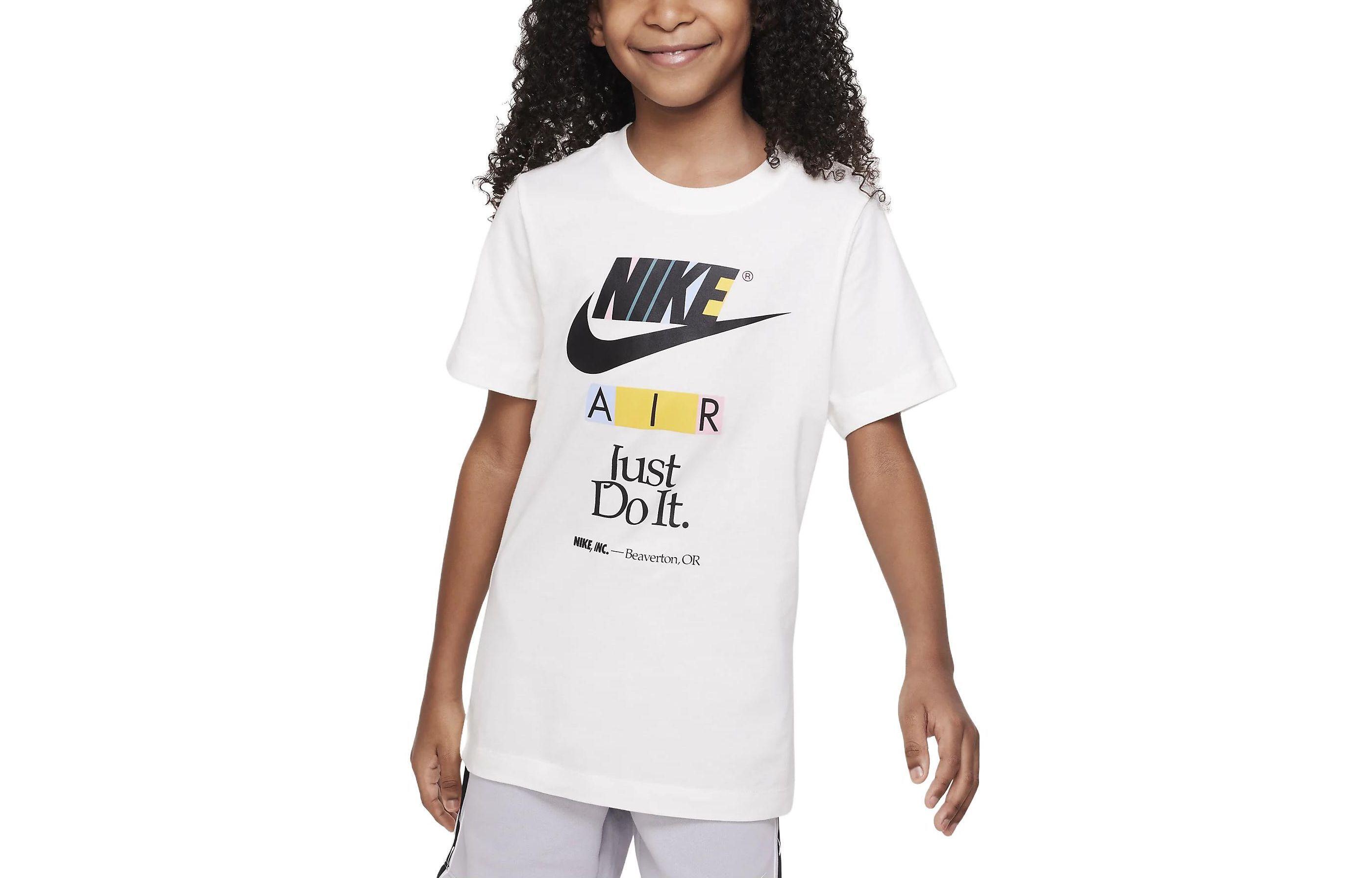 Nike Kids T Shirts Crew Neck Moderate FD0829-133 S