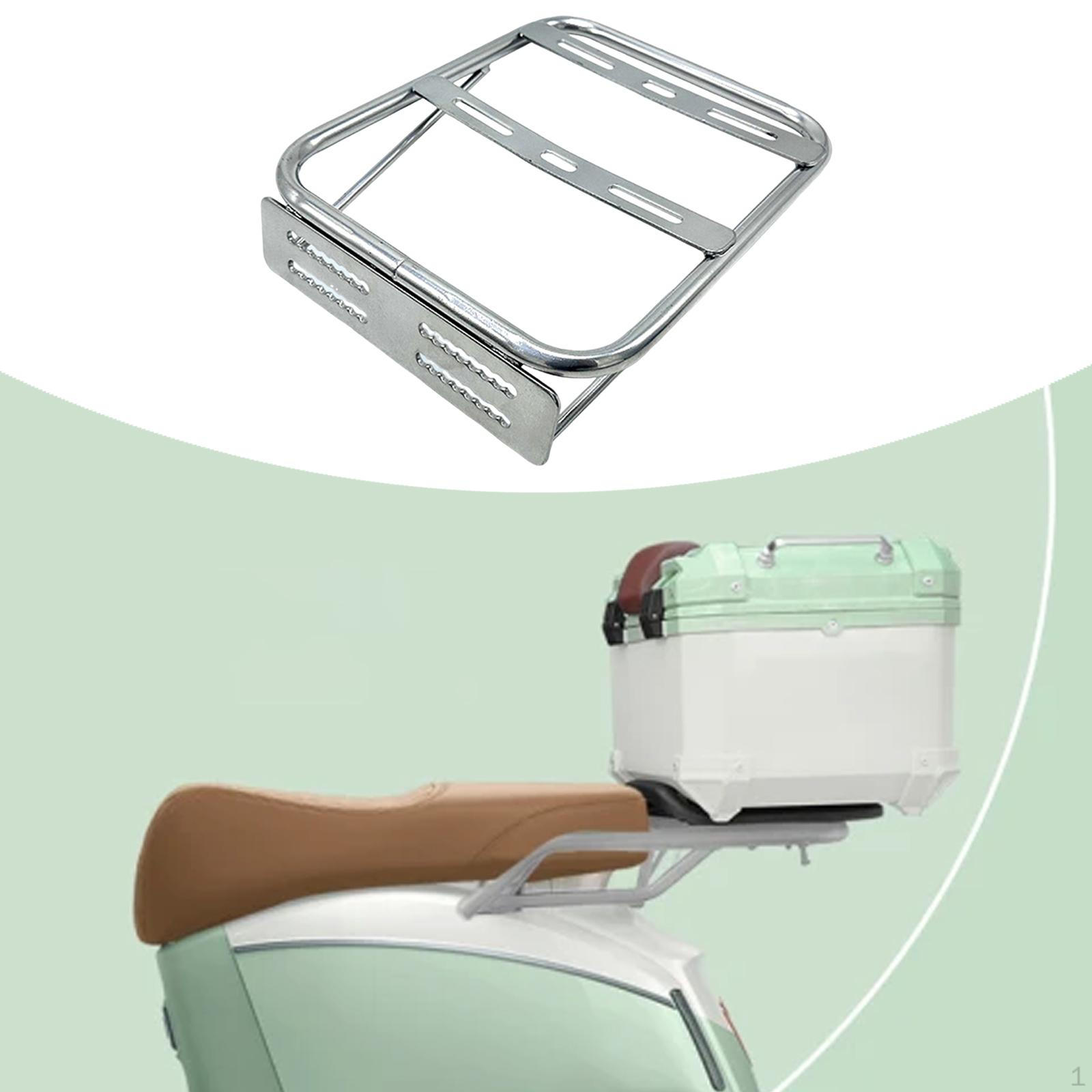 

Багажник для мотоцикла Кронштейн Железо Электромобиль Легкая установка Крепление серебряный