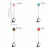 Stainless Steel Coffee Spoons Colorful Designs Salad Mixing Spoon Durable Donut Spoon  Restaurant