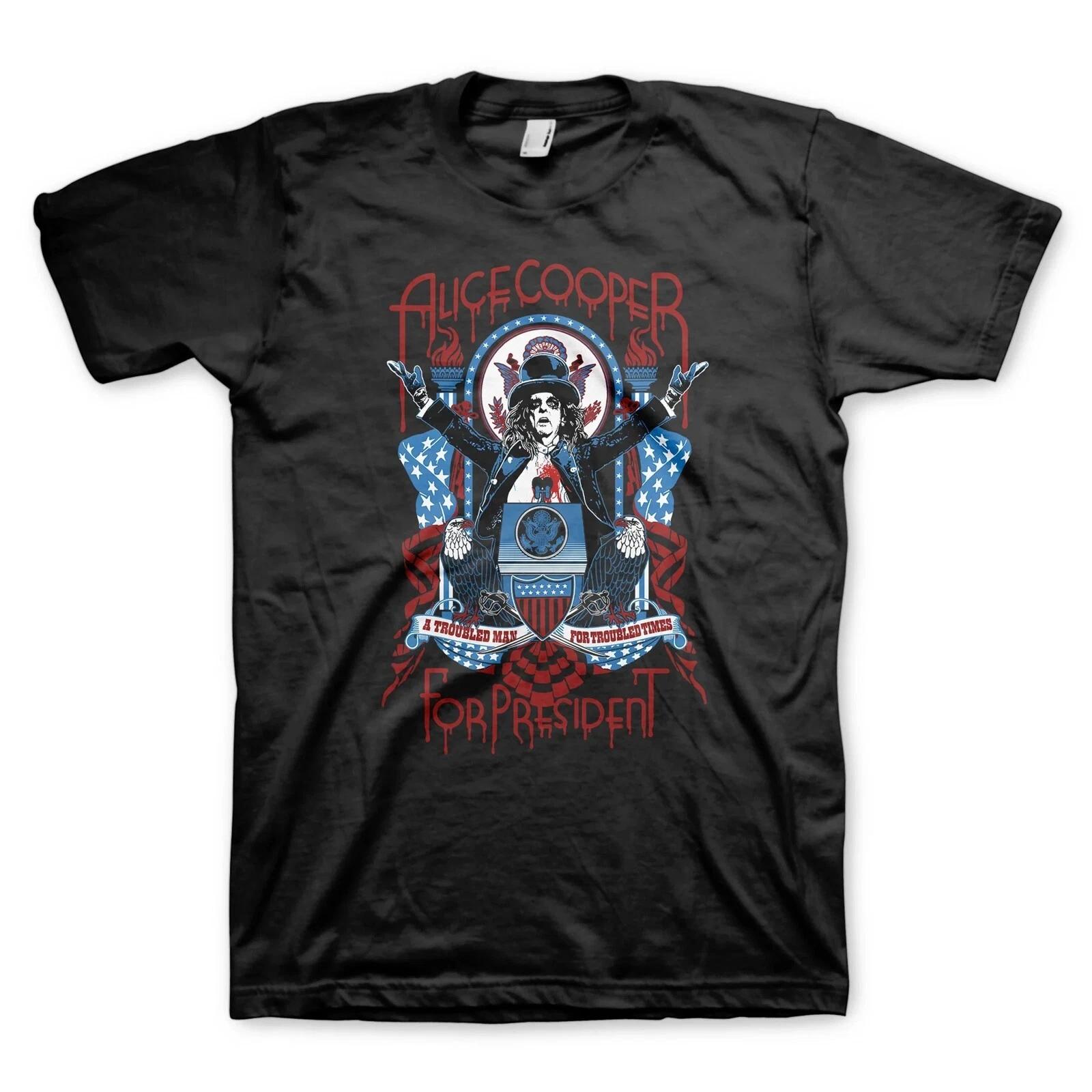 ALICE COOPER cd lgo for President Troubled Man PODIUM Official SHIRT XXL 2X New 3XL