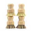 Portable Natural Scrub Bamboo Dish Brush Multifunctional Washing Pot Brush for Home Kitchen Use