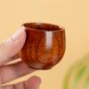 65/180/200Ml Copo Barrigudo Criativo Madeira de Nogueira Entalhado à Mão Xícaras de Chá Anti Queimadura Caneca de Café Simples Utensílios de Bebida Domésticos