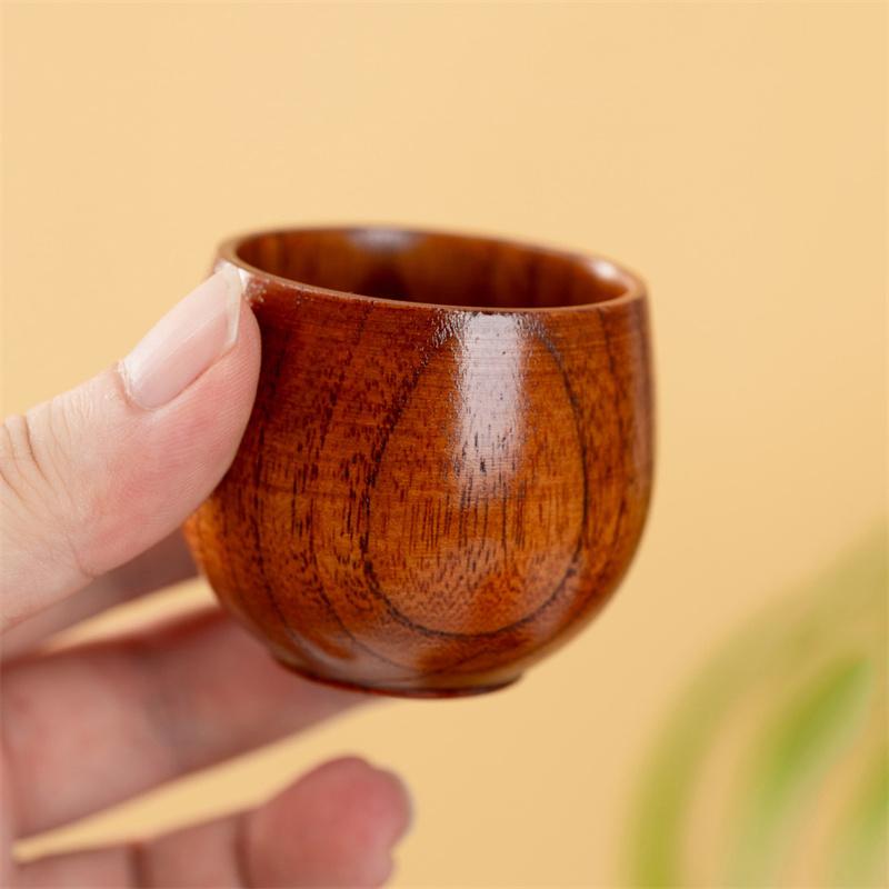 65/180/200ml Ceașcă cu Burtă Mare Creativă Lemn de Curmal Sculptat Manual Anti Opărire Cești de Ceai Cană Simplă de Cafea Veselă de Băut Casnică