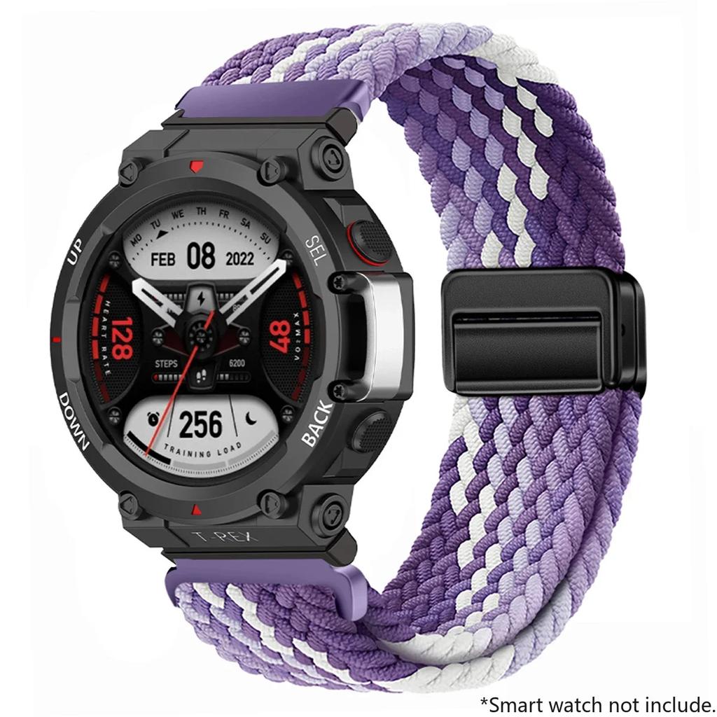 New Braided Loop Strap For Huami Amazfit T-Rex 2 3 Band Smart Watch Nylon Elastic Belts For Huami Amazfit T-Rex T RexPro Correa