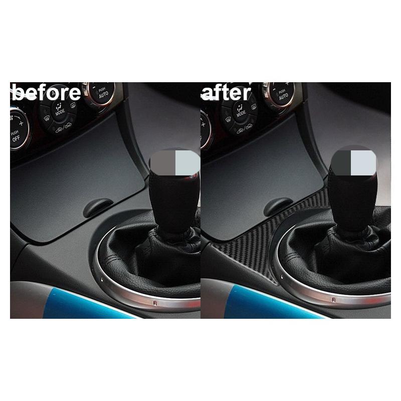 For Mazda RX-8 2004-2008 Carbon Fiber Center Console Gear Shift Panel Cover Trim Set Car Accessories Sticker