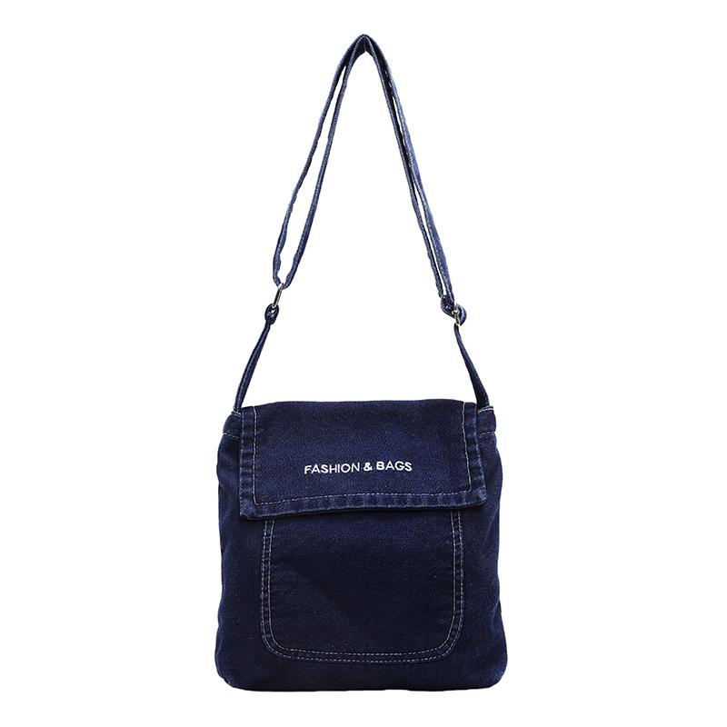 Meet Bags Mode Kleine Denim Handtas Damestas Designer Dames Handtassen Clutch Portemonnees Jean Denim Tote Schouder Crossbody Vrouwen Messenger Bag donkerblauwe kleur