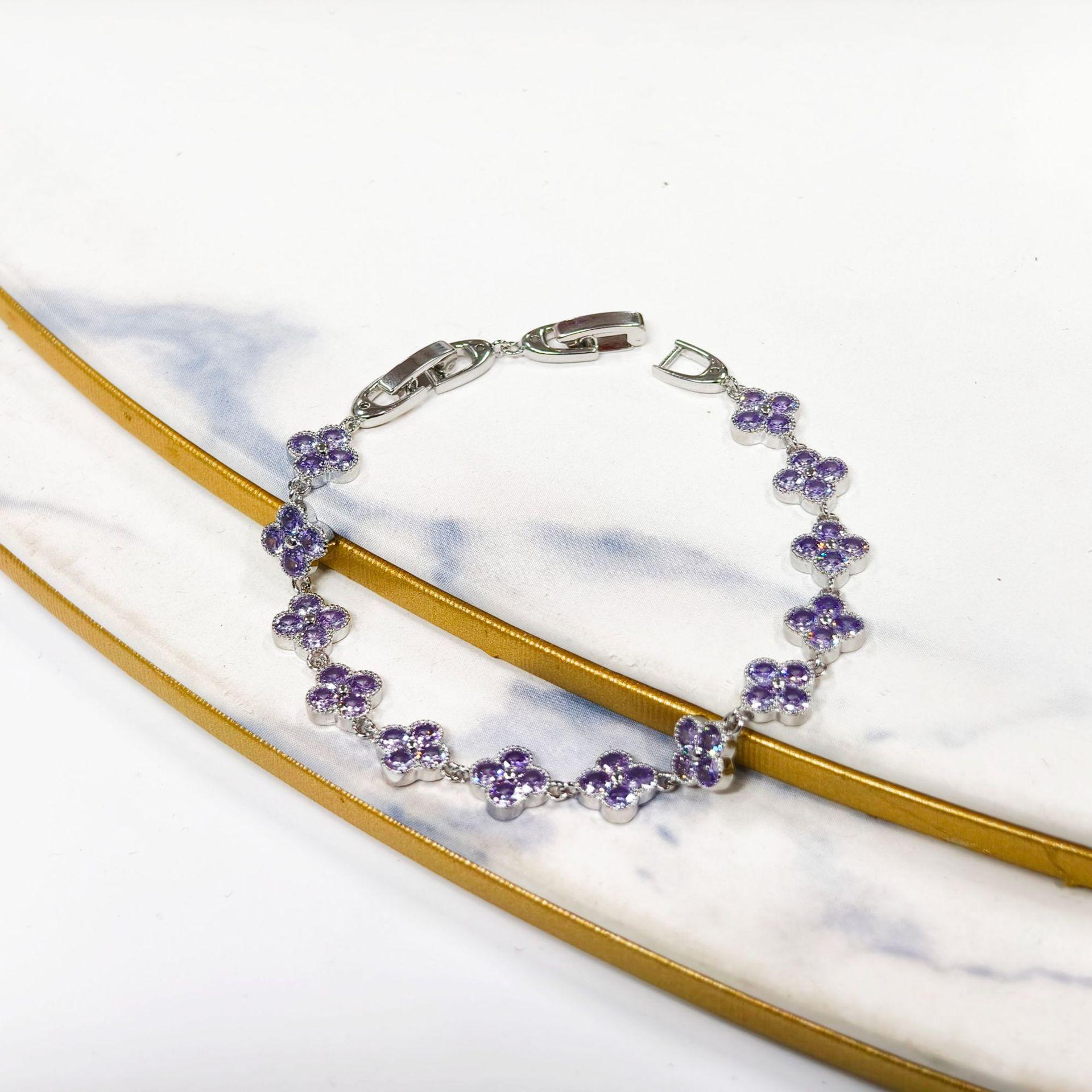 Gushen French Luxury Zirconia Flower Bracelet - Versatile & Exquisite Design