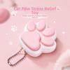 Relief Stress Cat Paw Press Toy Cat's Paw Shape Bag Charm Funny Pinch Toy  Gift Giving