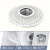 Stainless Steel Sink Strainer Drain Filter for Bathroom Kitchen Bathtub Drain Hair Catcher Drainage Cover with Anti-Clogging Design