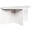Coffee Table Set 2 Pcs White Solid Pine Wood