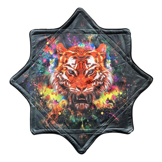 Flowstar Octagonal Scarf Juggling Toy for Beginners Double-Sided Print Cloth Fun Skill