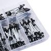 385pcs Metal Blind Rivets Assortment Large Flanges Designs Heavy Duty Fasteners Simple Installation for Secure Fastening