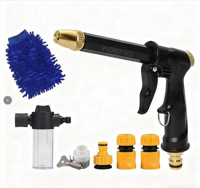 High Pressure Water Gun Water Spray Guns Kit Car Sprinkler Foam Cleaning Washer Cleaner for Car Washing Watering Irrigation