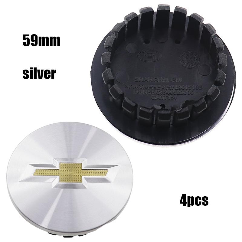 4pcs 53mm 59mm Chevrolet logo car emblem Wheel Center Hub Cap auto Rim refit dust-proof badge covers sticker styling accessories
