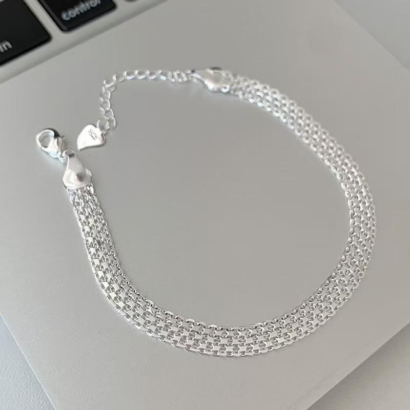 Shimmering Trendy Lace Bead Bracelet - Chic Hip-Hop Style for Women
