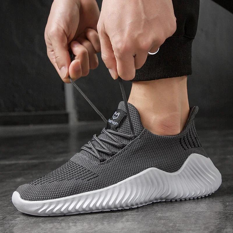 Fashion Summer Men's Sneakers Breathable White Fashion Gym Casual Lightweight Walking Plus Size Shoes 2025 Zapatillas Hombre