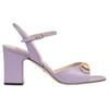 Gucci Horsebit Leather One Strap Sandals Women's Purple 771603 C9D00 5236