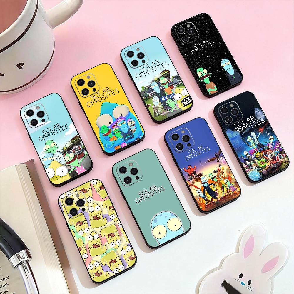 Cartoon S-Solar Opposites Phone Case Silicone Soft For IPhone 17,16,15,14,13,12,11,XS,Plus Pro Max