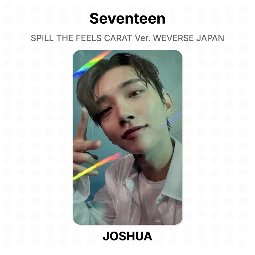 Seventeen SPILL THE FEELS CARAT Ver. WEVERSE JAPAN Official Photocard