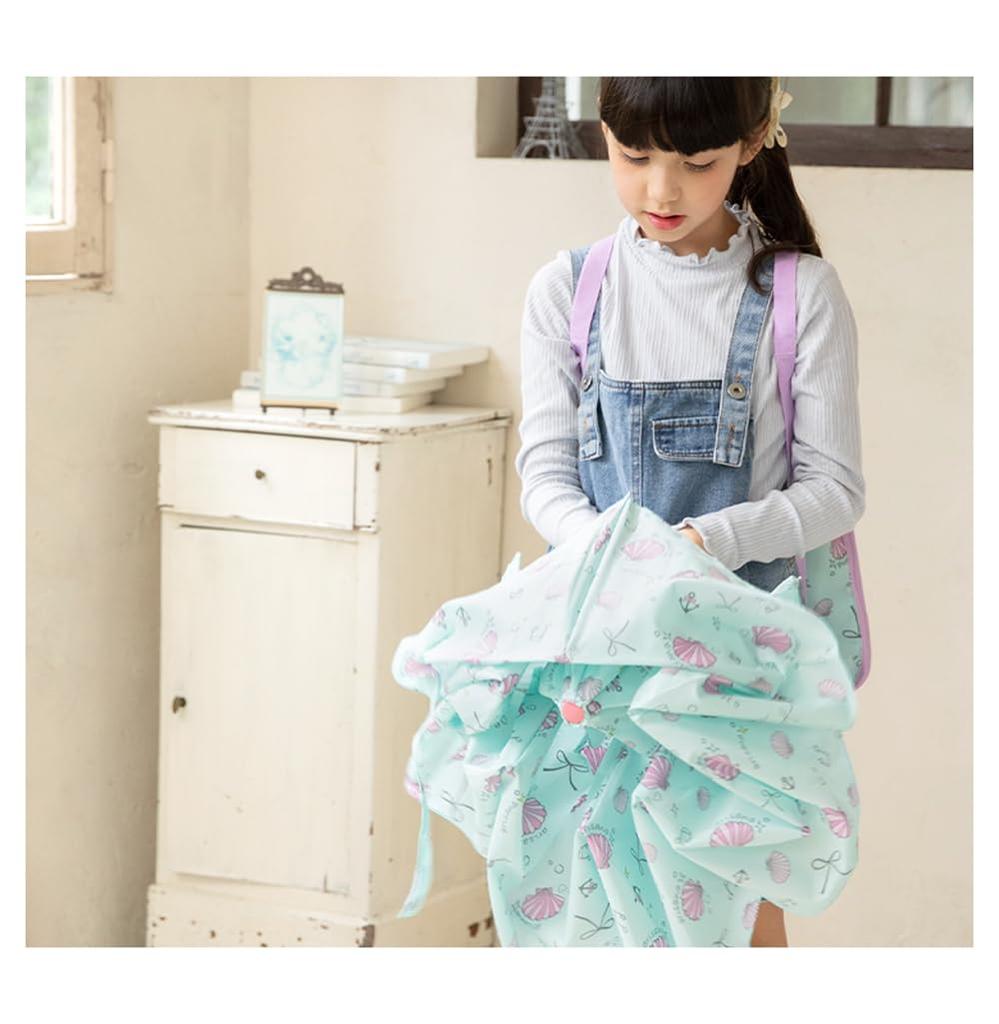 Arisana Folding Umbrella for Candy Storage Bag Name Tag Seashell 55cm [Arisana] Kids, Girls, Hand-Opening, Children's Umbrella, Kids' Jewelry,