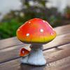 Handcrafts Green Eyed Mushroom Figurine Resins Miniature Ornament for Whimsically Tabletop and Garden Landscape Decors