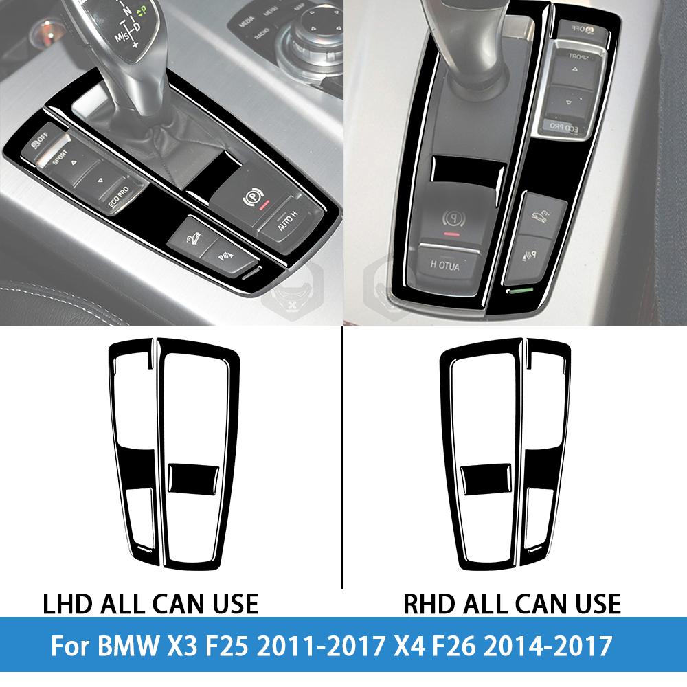 For BMW X3 F25 2011-2017 X4 F26 2014-2017Car Accessories Piano Black Interior Air Vent Taillight Console Trim Modified Sticker