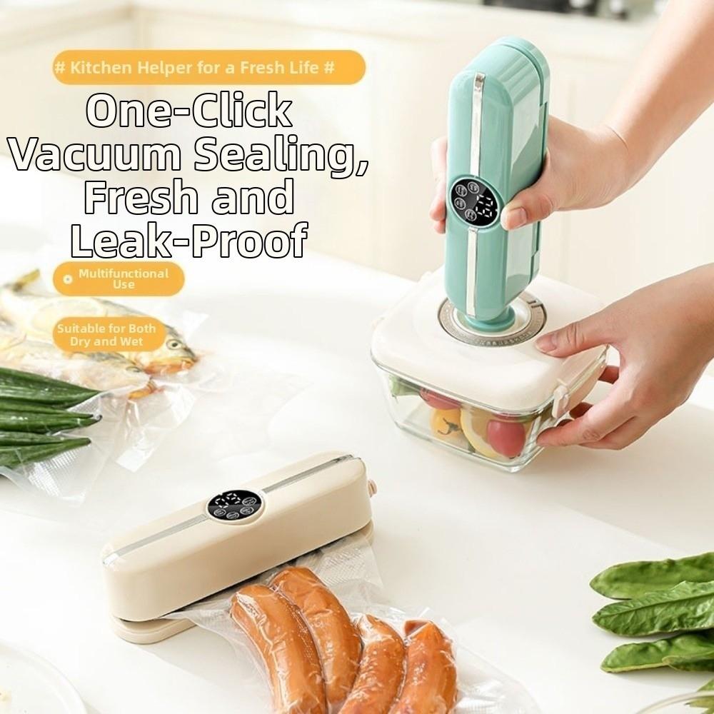 USB Rechargeable Vacuum Sealer Wireless Food Sealing  Machine  Food Preservation Tools