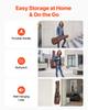 VEVOR Acoustic Guitar Case, 1195 MM, Hard-Shell Protective Travel Carrying Case with Accessory Compartment, Foam Padding, Portable Handle