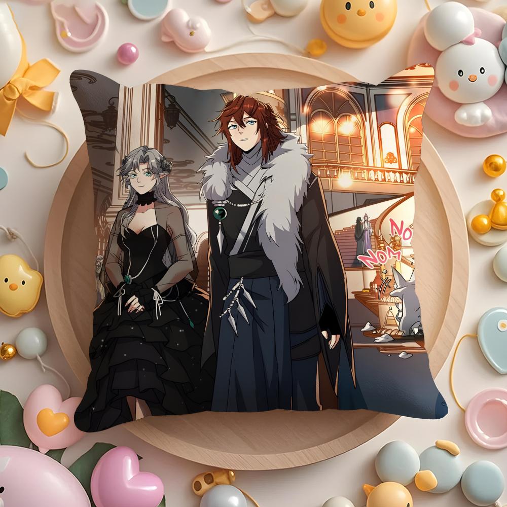 The Beginning Anime A-After the End Cushion Cover Home & Car Multi-Scene Pillow Cover - Reversible, Soft & Durable for Daily Use