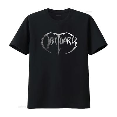 Obituary A Dying World T-shirt Voor Unisex Heavy Metal Band Merchandise Premium Kwaliteit Print Vintage Mode Grafisch Stijlvol