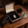 Punk Gothic Skeleton Pendant Necklace With Alloy Geometric Design For Women