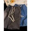 Elastic Half Length High Waist Thin Small Denim Shorts