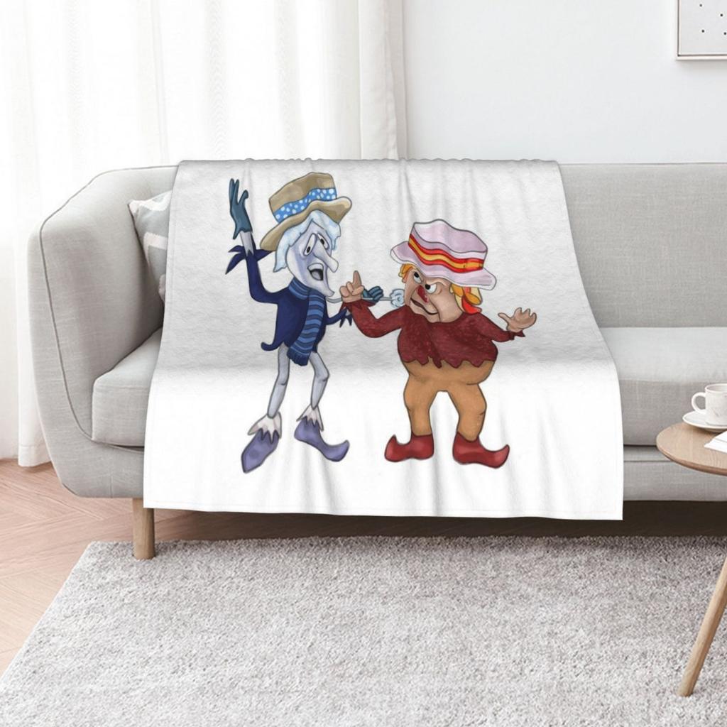 Snow miser and heat miser Throw Blanket Lightweight Cozy Blanket for Bed Sofa