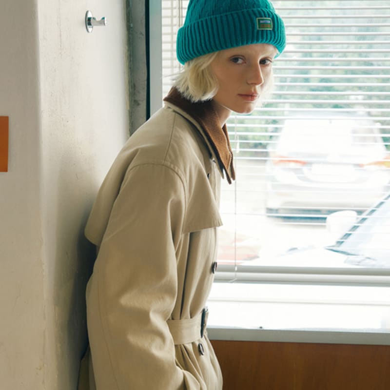 

GREENBUTTER Merino Wool Raccoon Beanie (Green) FREE