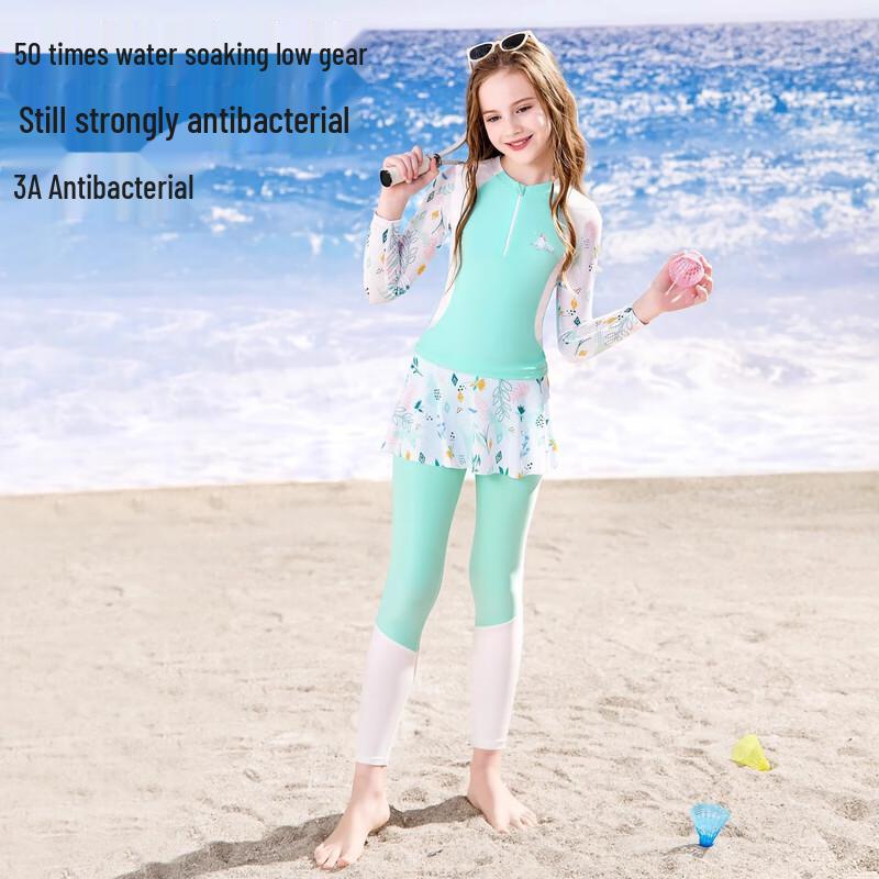 Disney Kids' Long Sleeve Split Swimsuit