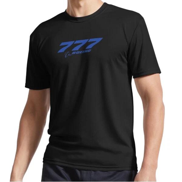 

New Boeing 777 Logo Active Logo T-Shirt Funny Size S to 5XL S