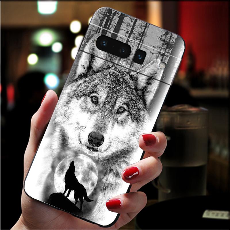 Handyhülle für Google Pixel 7 Pro 7 6A 6 Pro 5A 4A 3A Pixel 4 XL Pixel 5 6 4 3 XL 3A XL 2 XL Classic Cool Wolf Case Funda