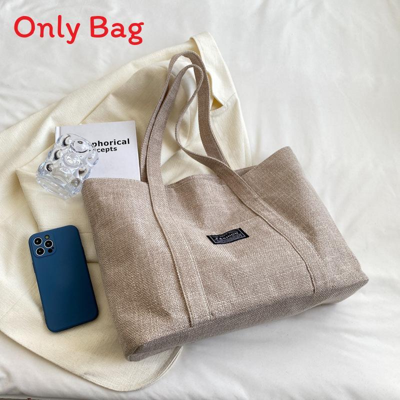 Canvas Tote Bag For Women With Zipper Closure And Internal Pockets For Casual Outings