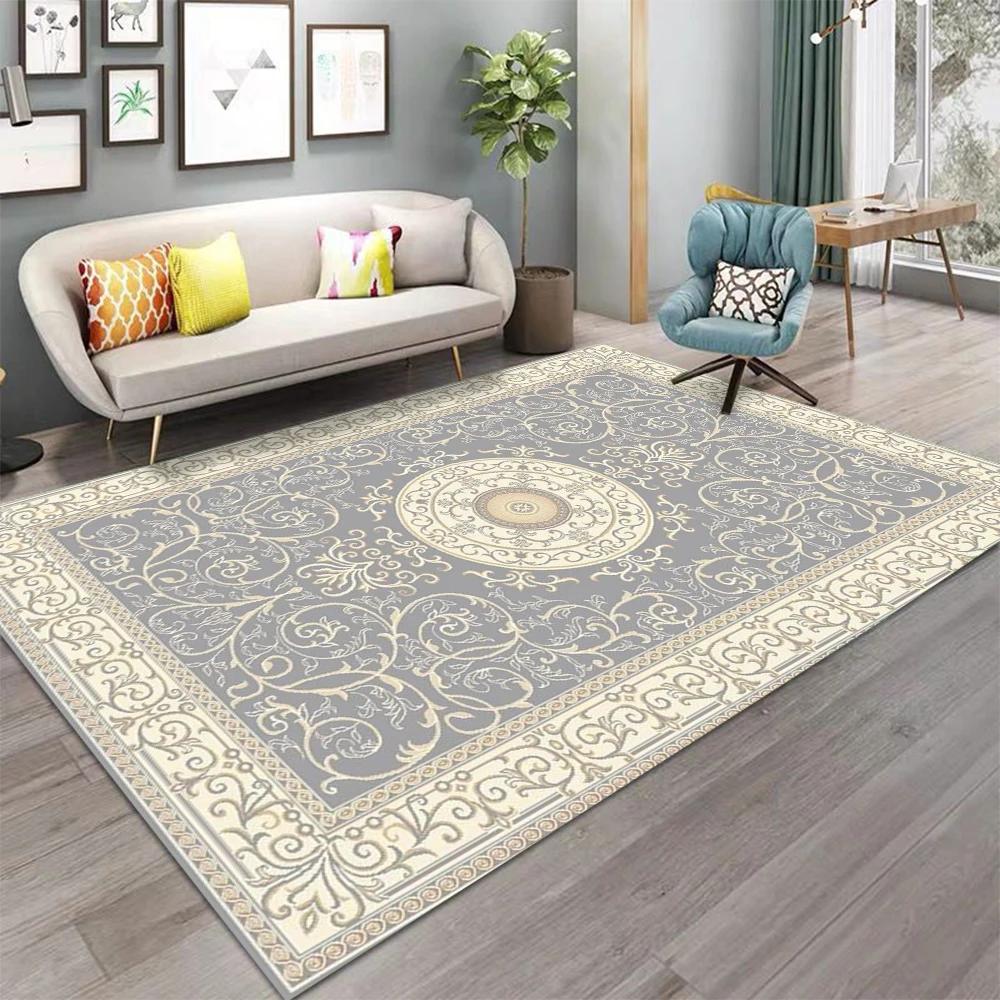 

Высококачественный ковер Ретро Персидский Спальня Прикроватный Плед Бытовой Этнический Стиль Журнальный Столик Коврик для пола Диванный плед 50X80CM